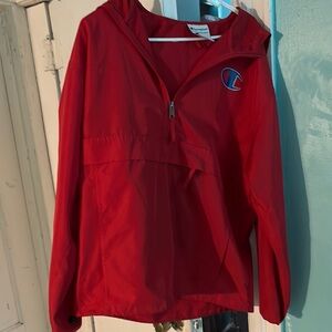 Champion Red Raincoat Vibrant Structured Design
